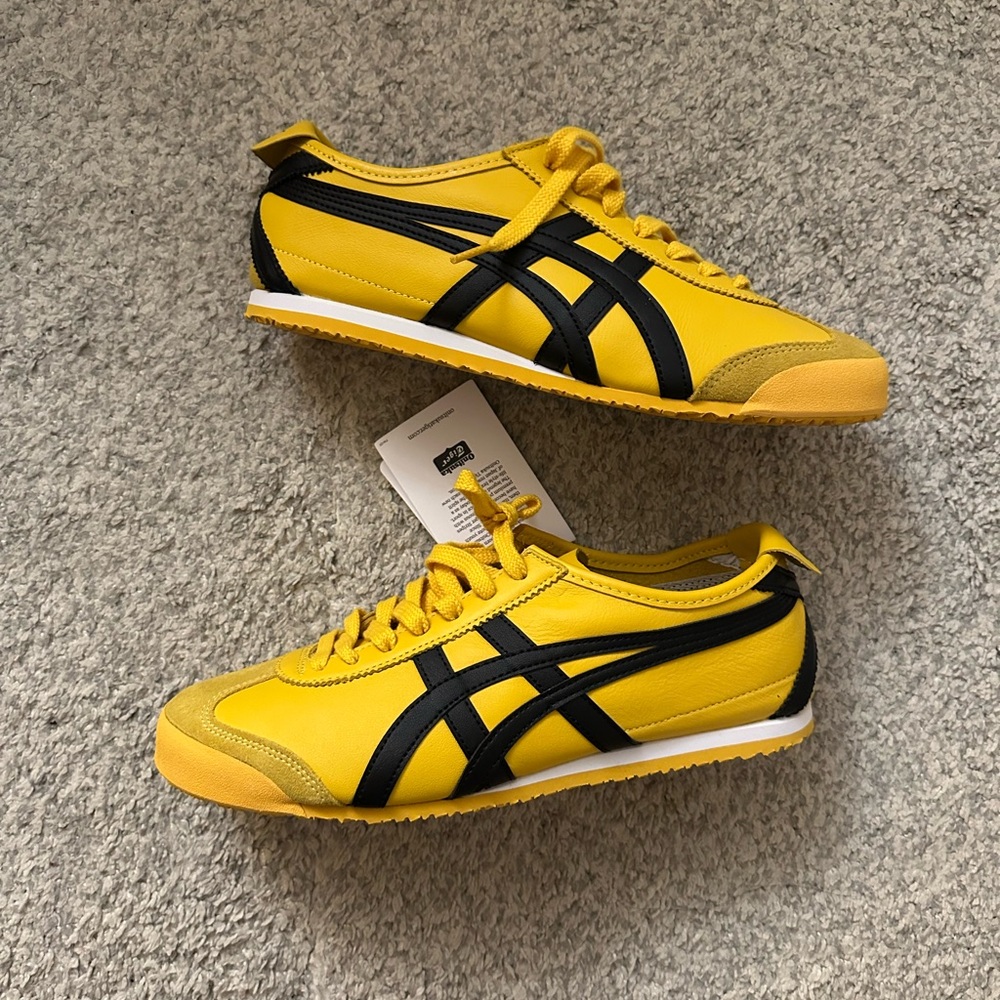 Onitsuka Tiger by Asics Yellow and Black Mexico 66 Sneakers *NWT*